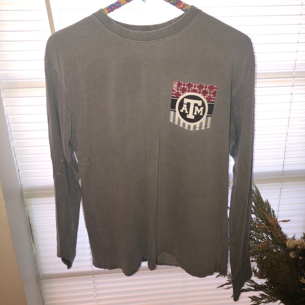 Long sleeve grey Texas A&M shirt